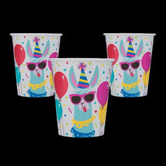 9 Oz Llama Birthday Paper Cups