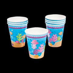 9 Oz Mermaid Party Paper Cups