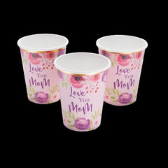 9 Oz Mothers Day Floral Paper Cups