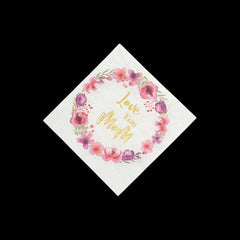 Mothers Day Floral Beverage Napkins