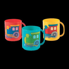 8 Oz Train Plastic Mugs