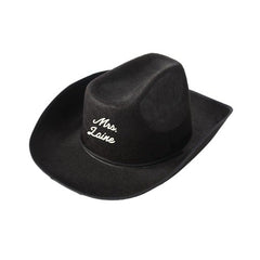 Black Felt Cowboy / Cowgirl Hat