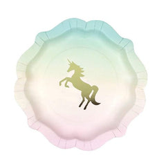 Pastel Unicorn Plates