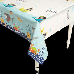 Pirate Animals Plastic Tablecloth