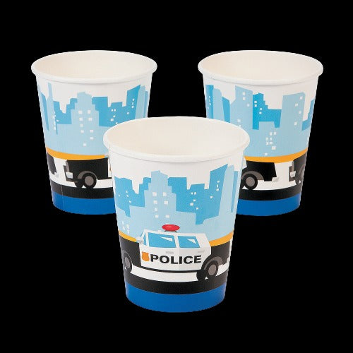 9 Oz Police Paper Cups