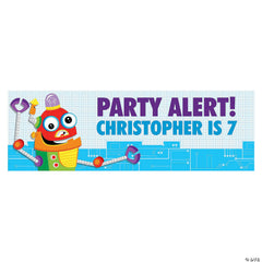 Robot Party Custom Banner - Medium