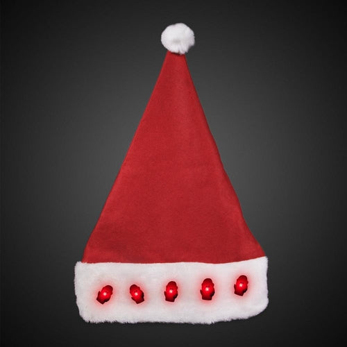 LED Light Up Santa Hat