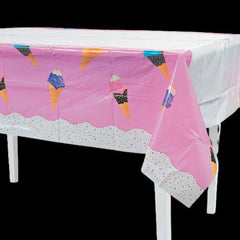 I Scream For Ice Cream Plastic Tablecloth