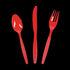 Red Color Plastic Cutlery Sets