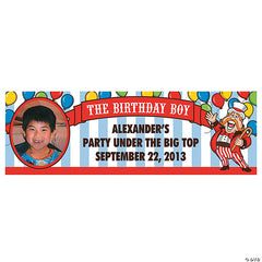 Under the Big Top Carnival Photo Custom Banner - Medium