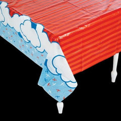 Up & Away Airplane Plastic Tablecloth