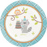 Blue Woodland Raccoon Dessert Plates